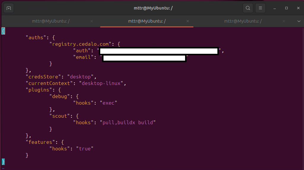 Remove the "credsStore : desktop" entry from the "config.json" file for credential store issues